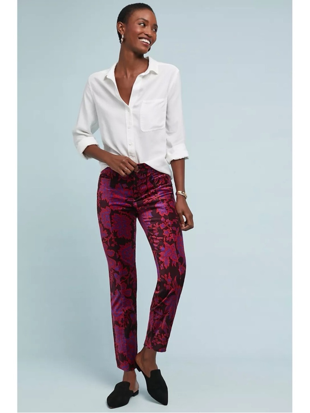 Anthropologie Velvet Essential Slim Pants Size 3